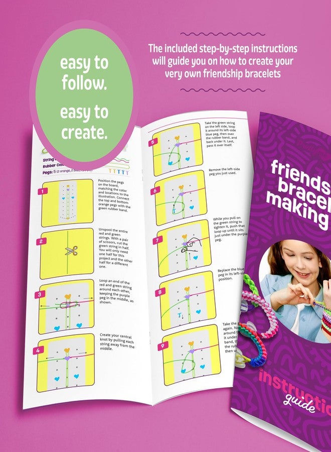 Pretty Me Friendship Bracelet Making Kit for Girls - Crafts for Girl - String Bracelets Maker - Gifts for 8-12 Year Old Kid - Birthday Gift Ideas & Kits Toys Ages 8, 9, 10, 11, 12 - Kids Age 8-12 Olds - Image 4